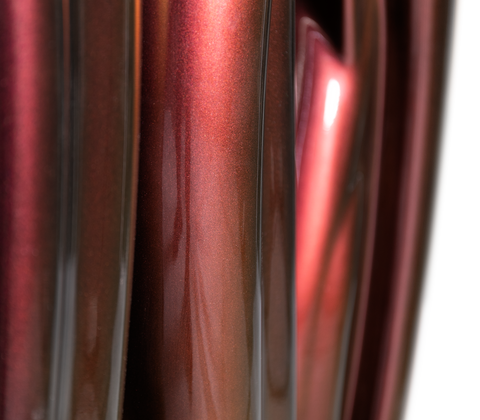 Lacquer Blue Sculptural Form Cabinet