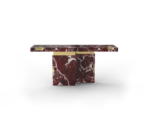 Brass Mirrored Gold Sculptural Form Cabinet Entryway