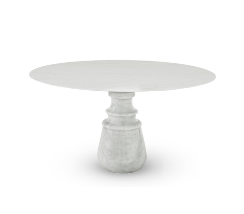 Pietra Round Classic Estremoz Marble Dining Table