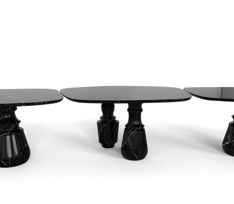 Pietra Nero Marquina Modular Dining Table