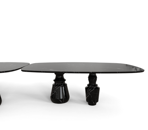 Pietra Nero Marquina Modular Dining Table