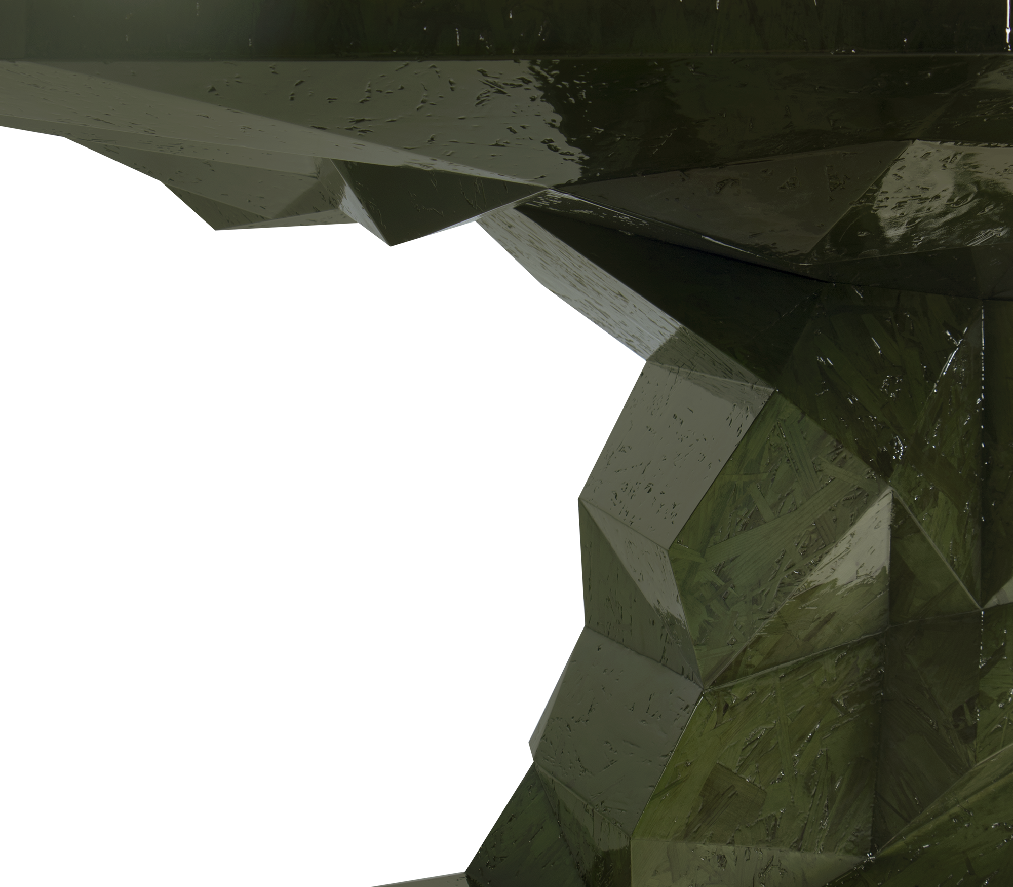 Faceted Design Dining Table for Dining Room