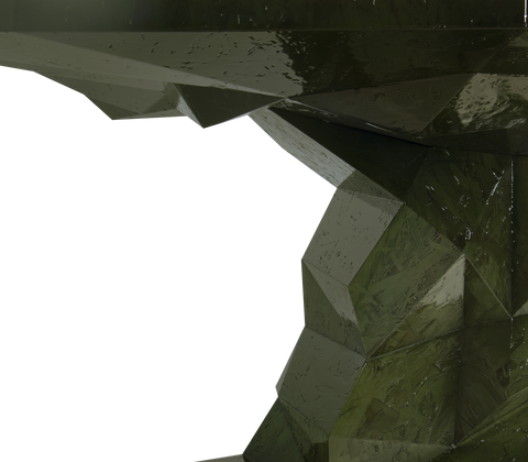 Faceted Design Dining Table for Dining Room