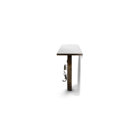 Brass Mirrored Gold Sculptural Form Cabinet