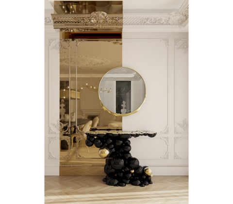 Newton Consoles Azulejo Sculptural Entryways Cabinet Table
