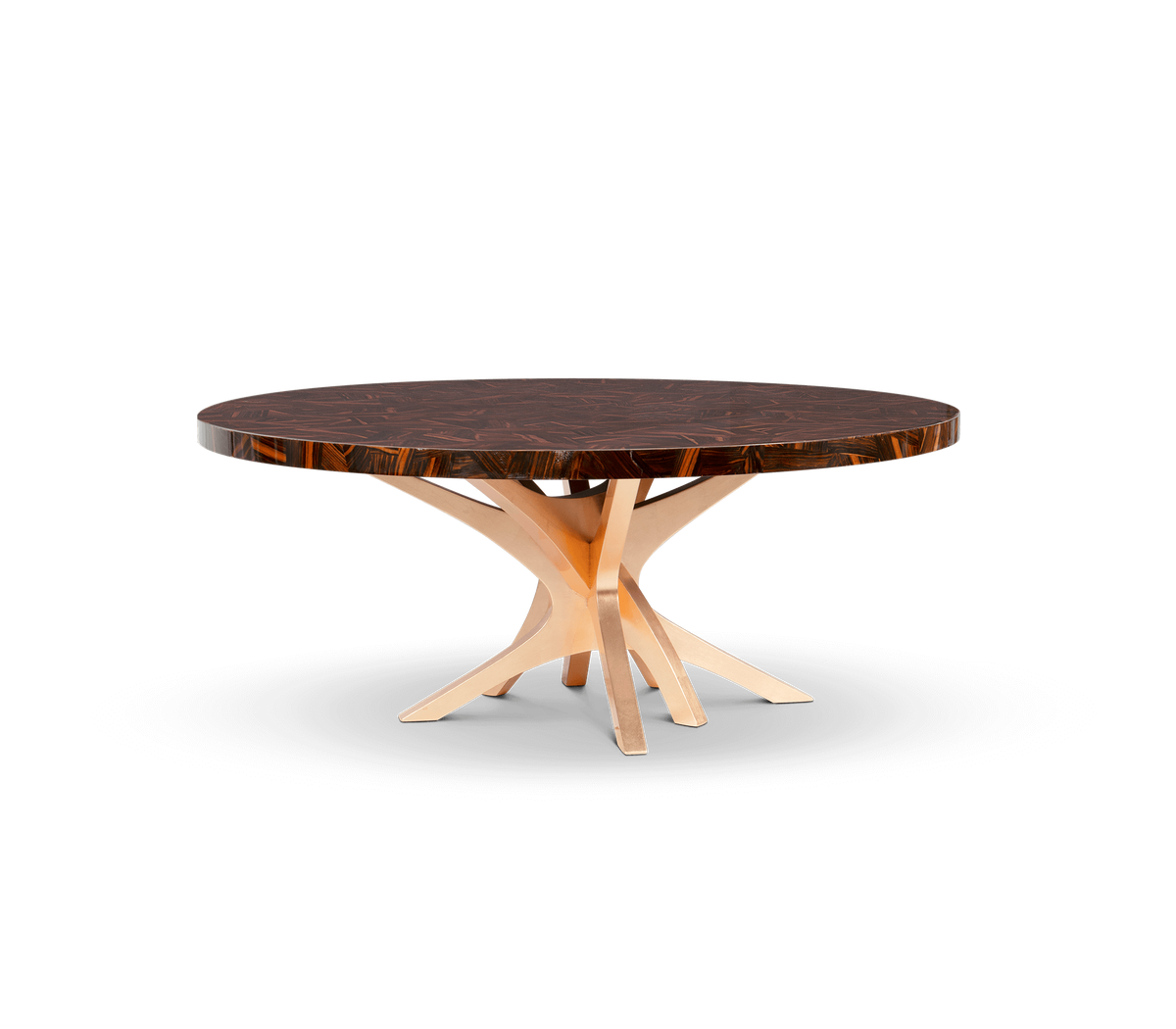Patch Marquetry Round Dining Table