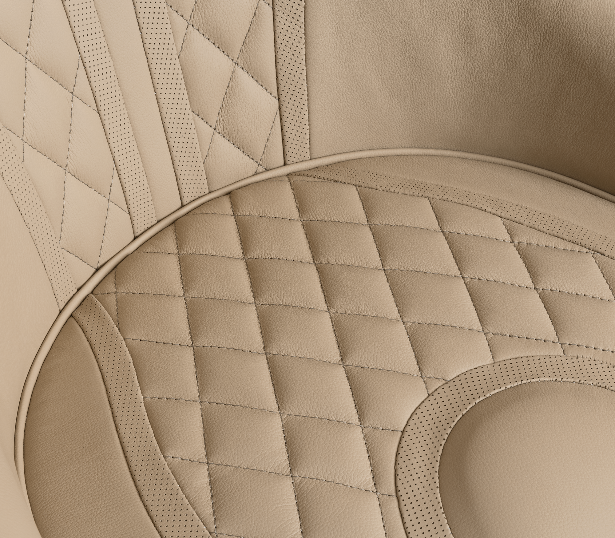 Atlas Diamond Stitch Leather Executive Office Chair