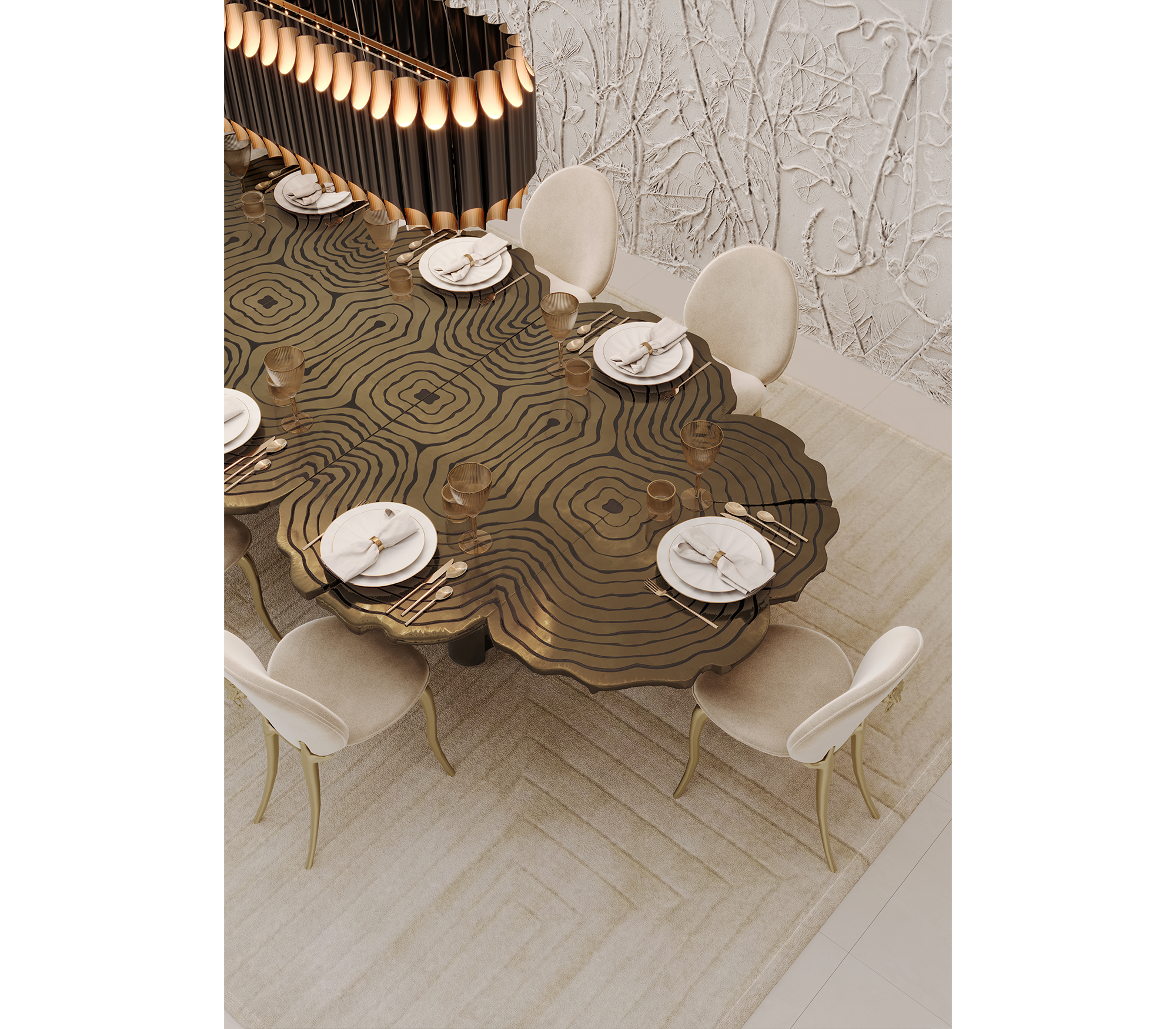 Fortuna Sculptural Dining Table