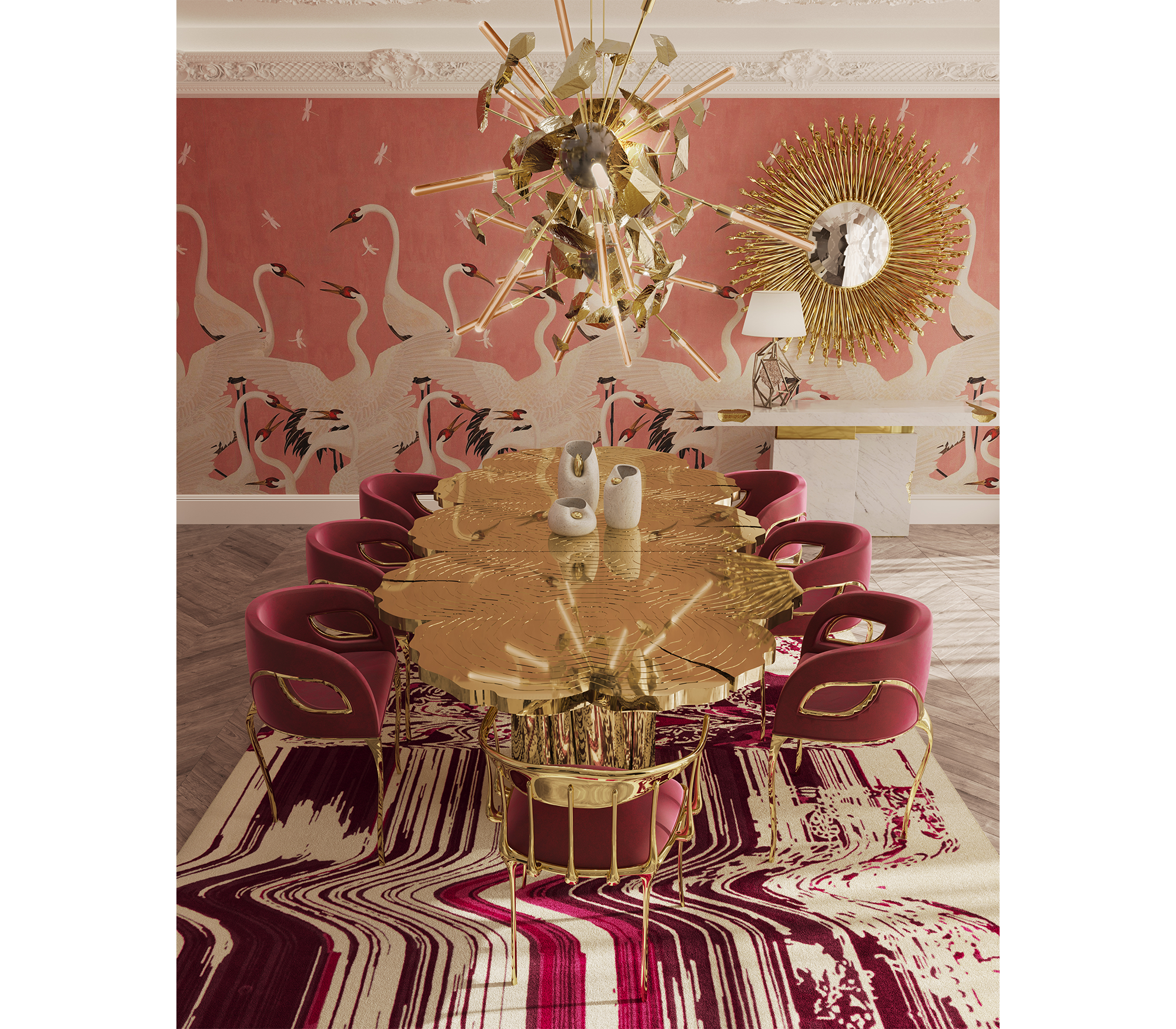 Fortuna Sculptural Dining Table