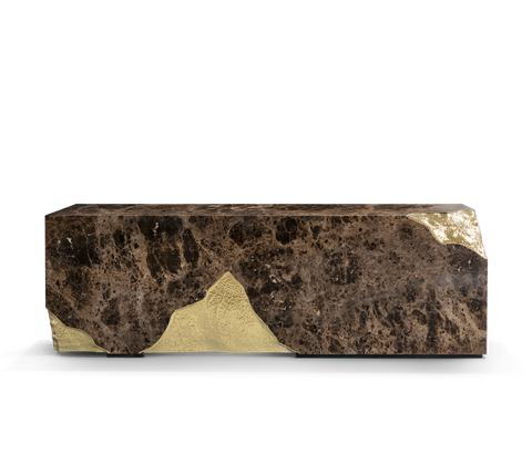 Lapiaz Karst Stone Marble Executive Desk
