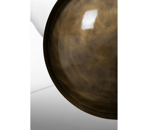 Brass Mirrored Gold Sculptural Form Cabinet