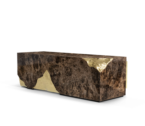 Lapiaz Karst Stone Marble Executive Desk