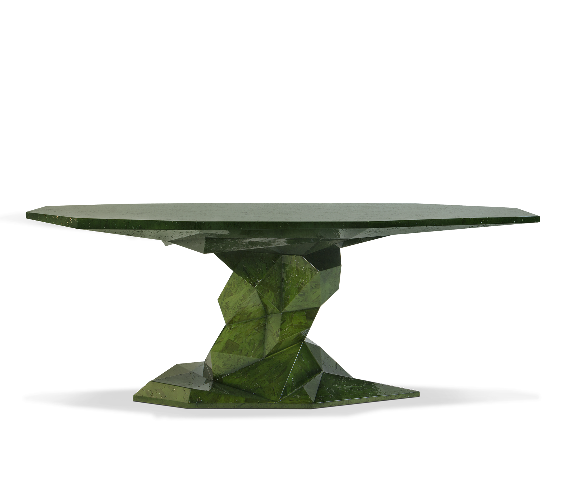 Faceted Design Dining Table for Dining Room