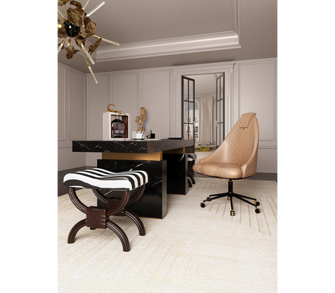 Atlas Diamond Stitch Leather Executive Office Chair