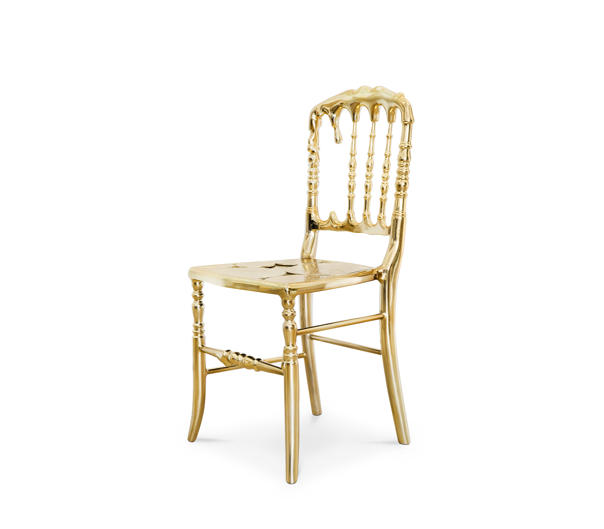 Mirrored Gold Dining Chair for Dining Room