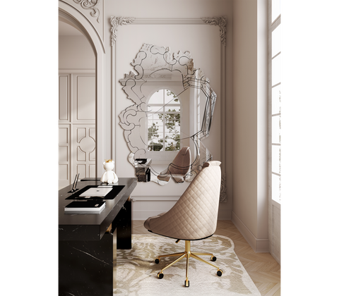 Atlas Diamond Stitch Leather Executive Office Chair