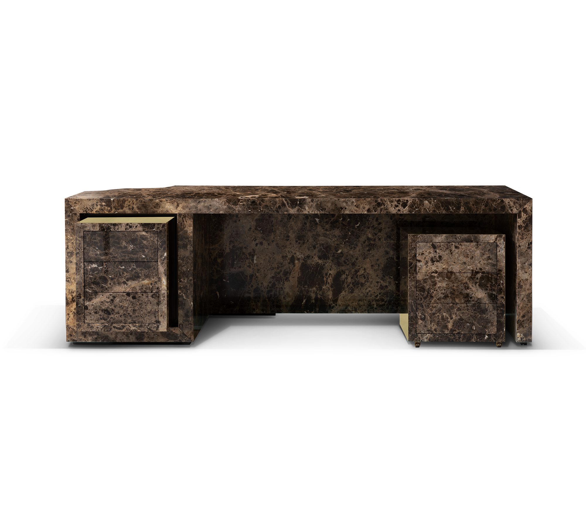 Lapiaz Karst Stone Marble Executive Desk