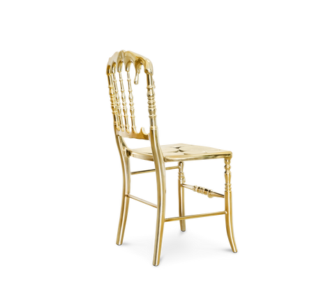 Mirrored Gold Dining Chair for Dining Room