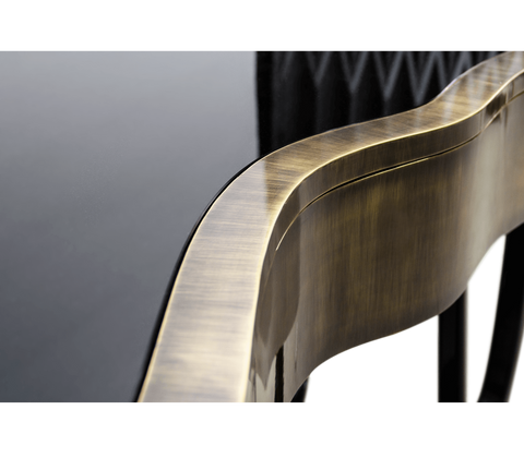 Sinuous Consoles Patina Brass Wave Entryways Cabinet Table