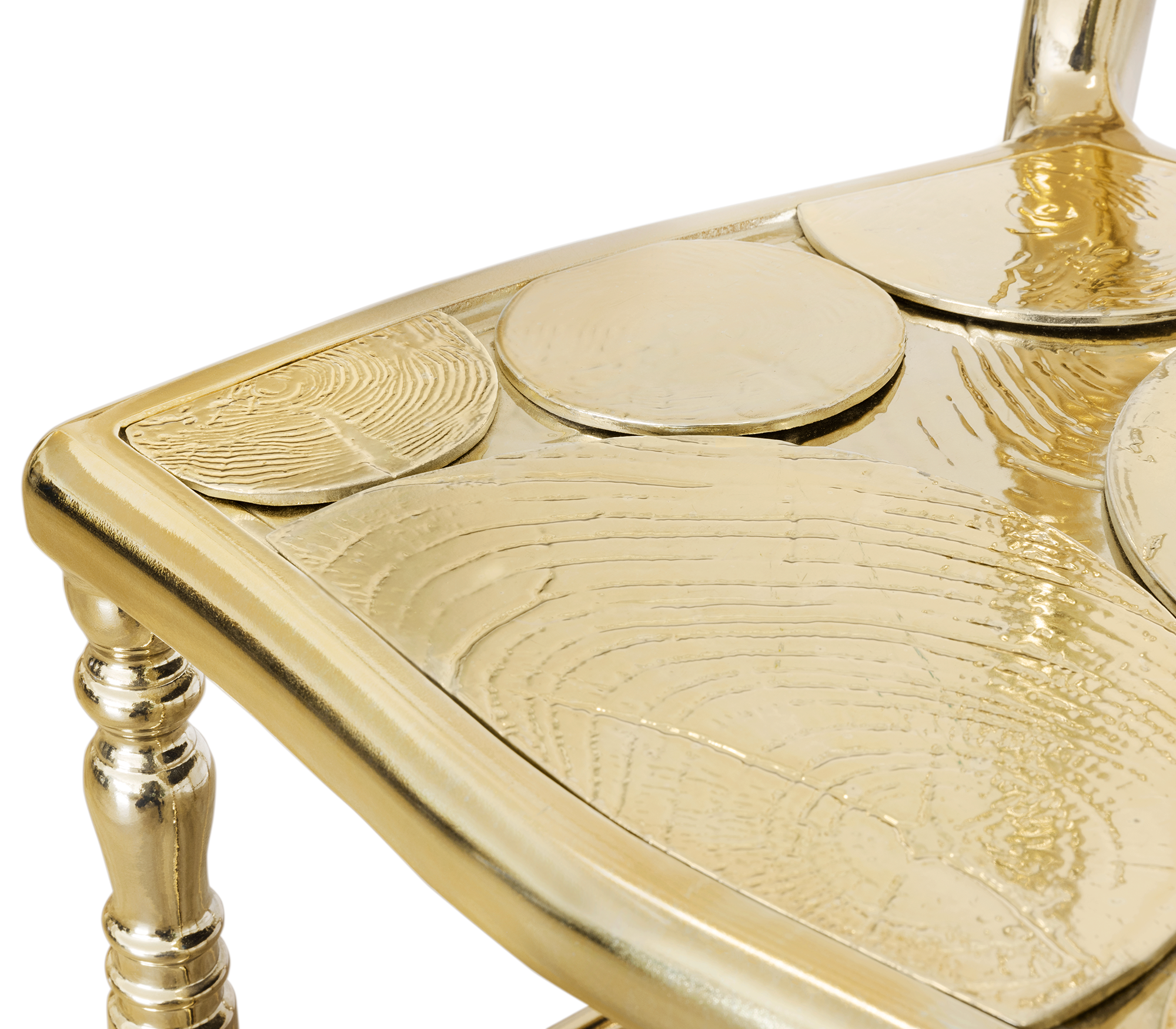 Mirrored Gold Dining Chair for Dining Room