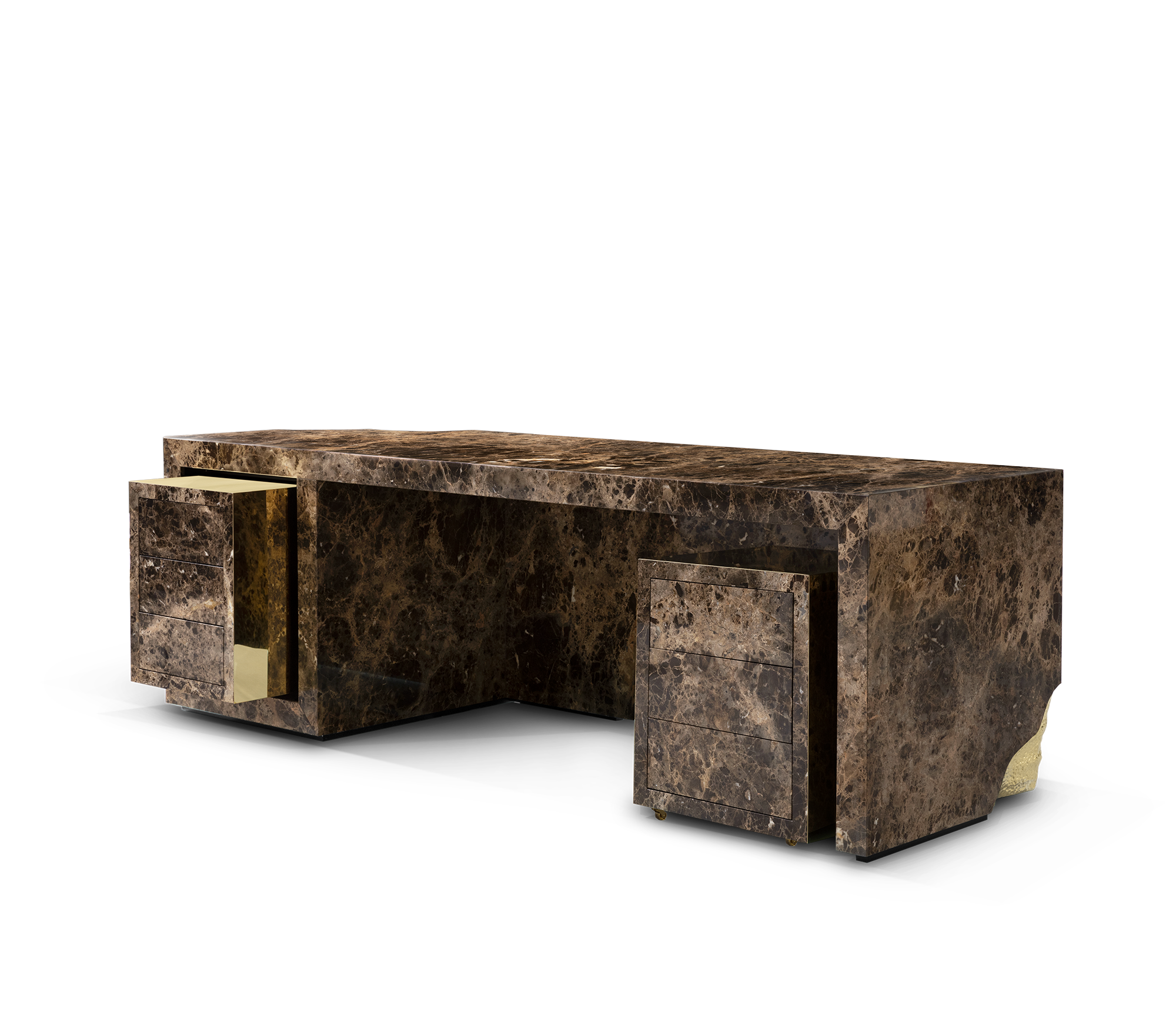 Lapiaz Karst Stone Marble Executive Desk