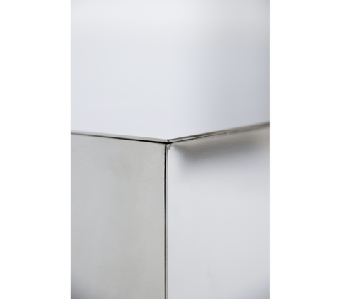 Lapiaz Cracked Stone Mirrored Nightstand