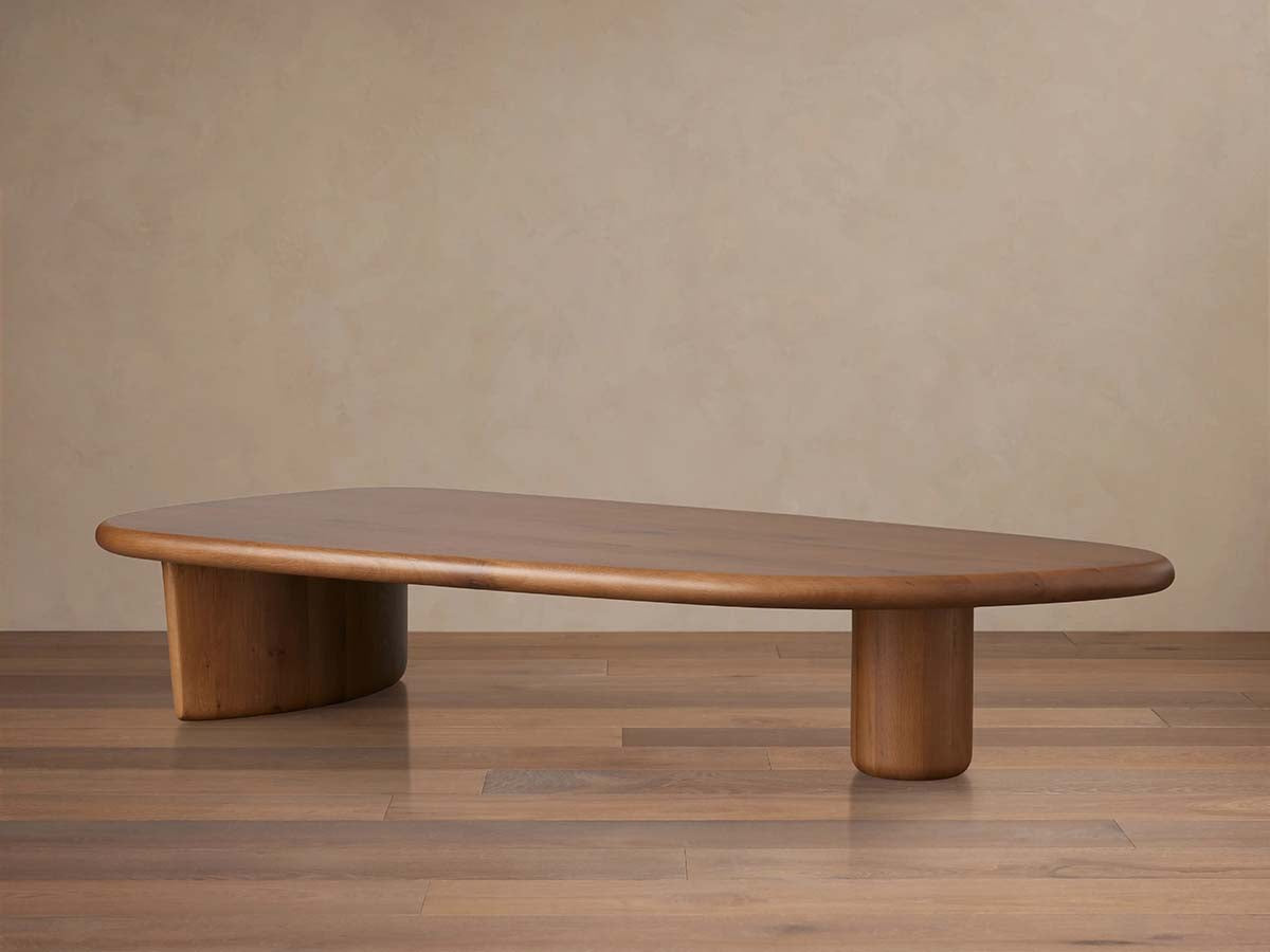 Akiro Coffee Table with Solid Oak Wood Sofa Center Tea Table Mid-Century Style