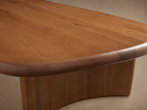 Akiro Coffee Table with Solid Oak Wood Sofa Center Tea Table Mid-Century Style
