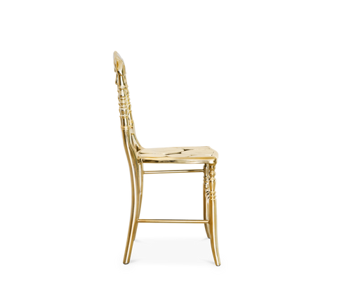 Mirrored Gold Dining Chair for Dining Room