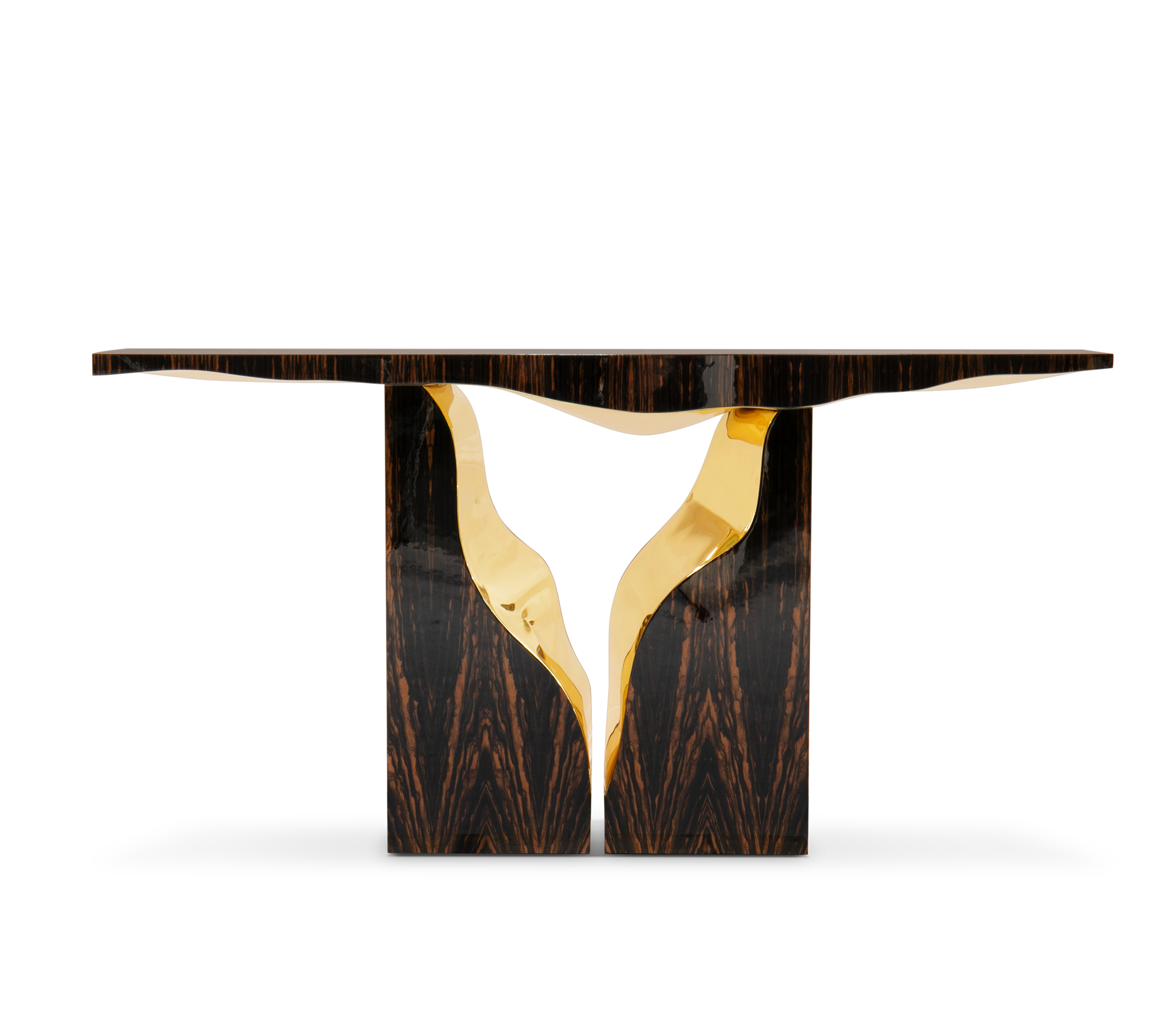 Brass Wood White Cabinet for Entryway
