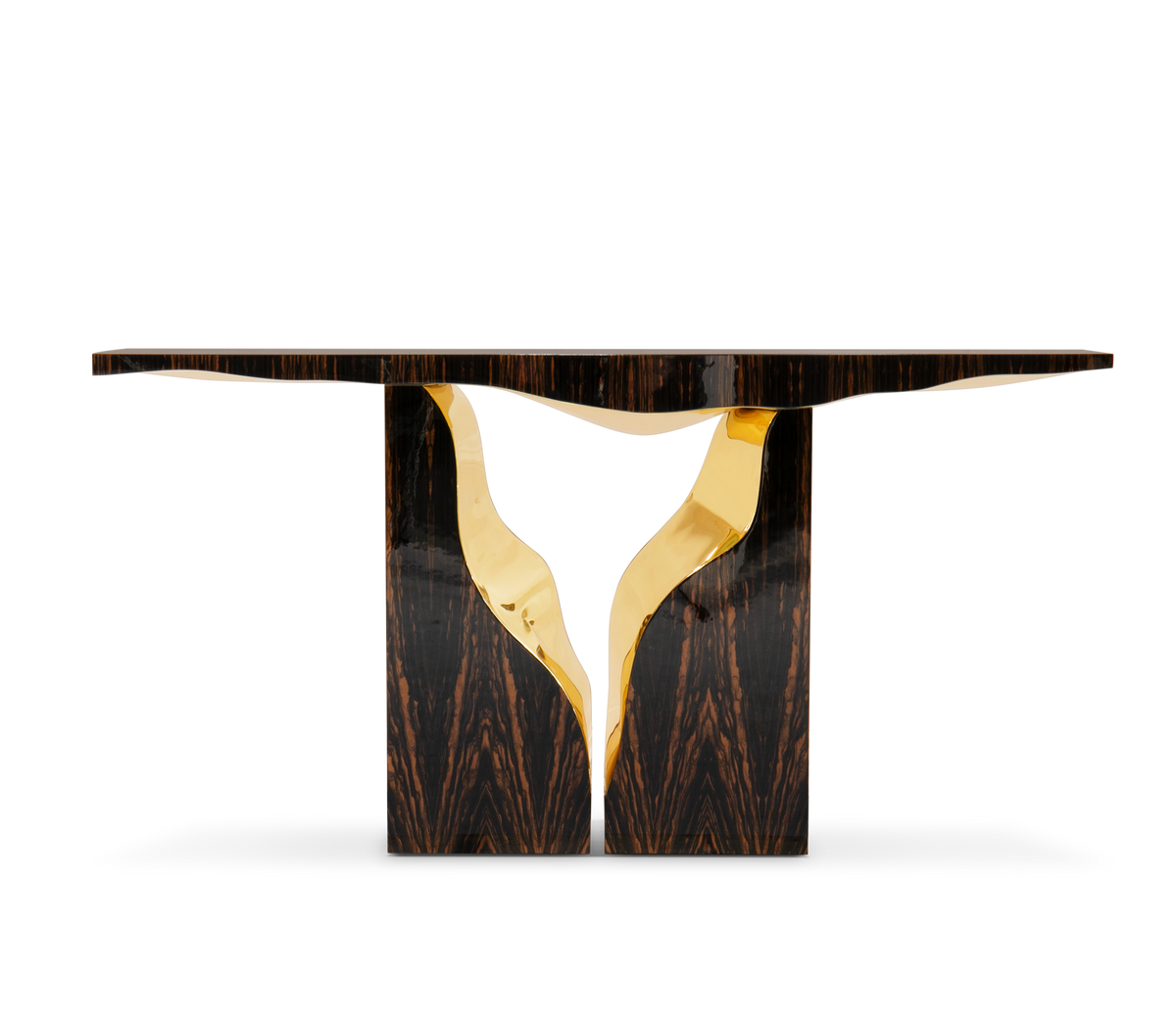 Brass Wood White Cabinet for Entryway