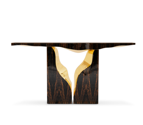 Brass Wood White Cabinet for Entryway