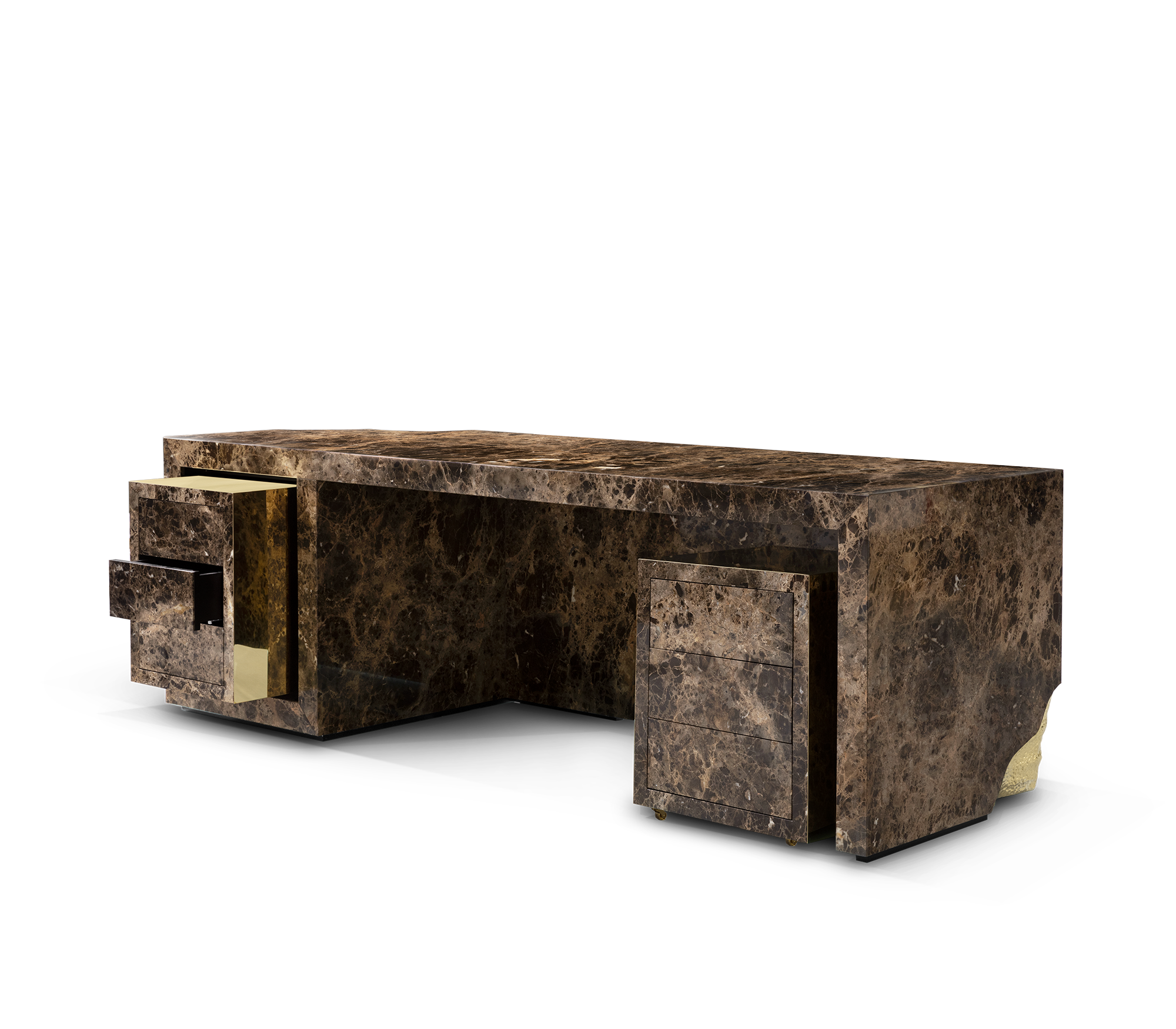 Lapiaz Karst Stone Marble Executive Desk