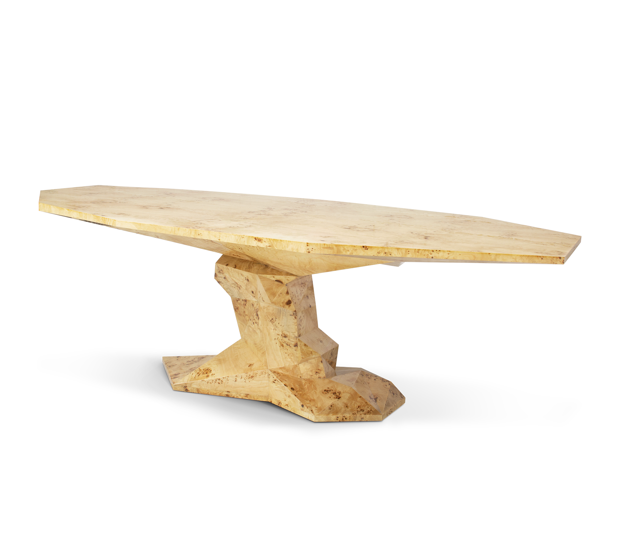 Faceted Design Dining Table for Dining Room