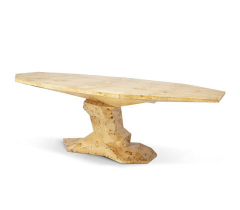 Faceted Design Dining Table for Dining Room