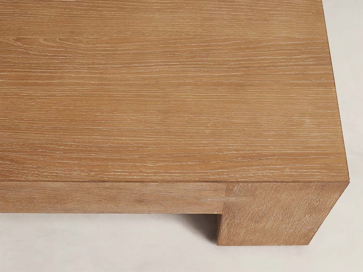 Paxton Oak Coffee Table with Solid Oak Wood Modern Style Living Room Center Tea Table Cocktail Table