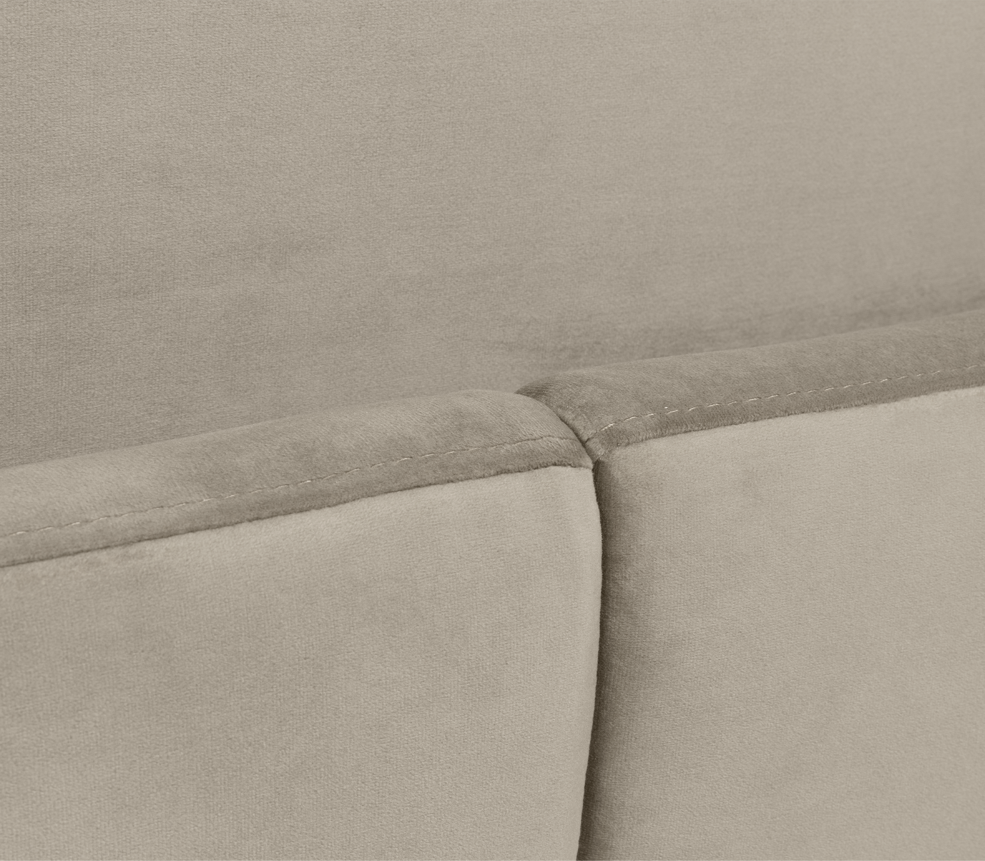 Odette Curved Velvet Polished Brass King Bed
