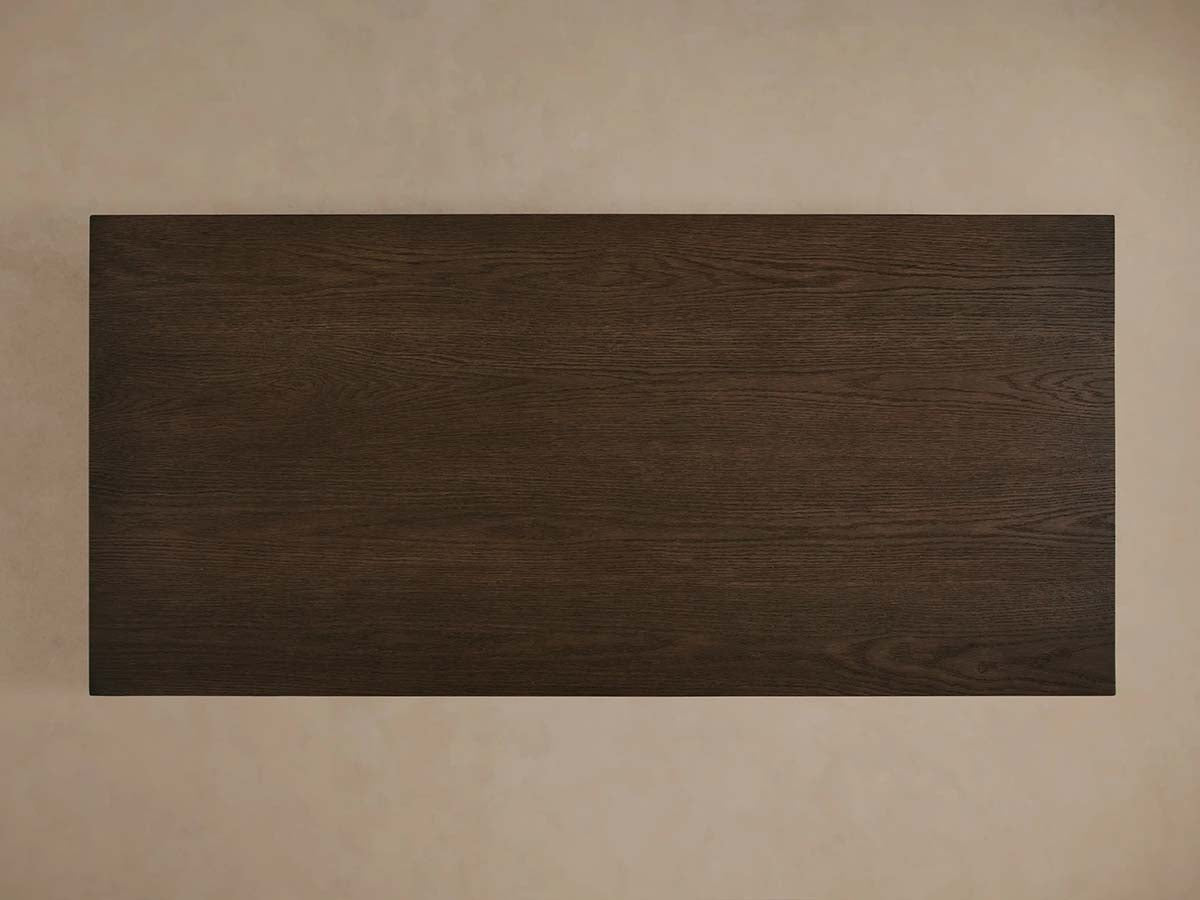 Sullivan Wood Waterfall Coffee Table Rectangle Rural Cocktail Table Oak Wood Center Tea Table