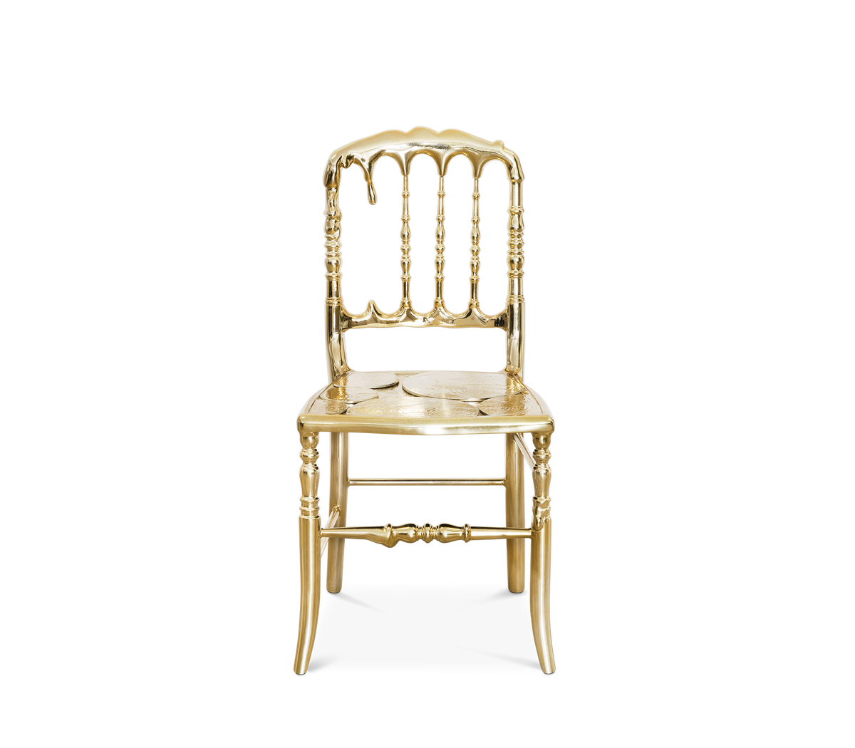 Mirrored Gold Dining Chair for Dining Room