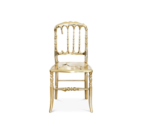 Mirrored Gold Dining Chair for Dining Room
