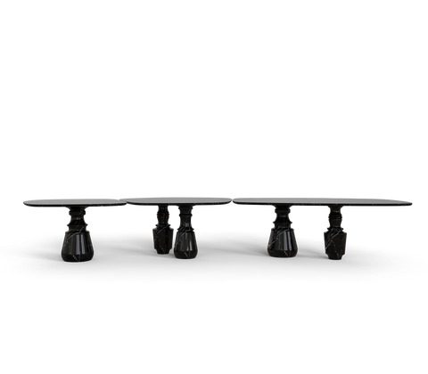 Pietra Nero Marquina Modular Dining Table