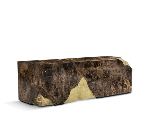 Lapiaz Karst Stone Marble Executive Desk