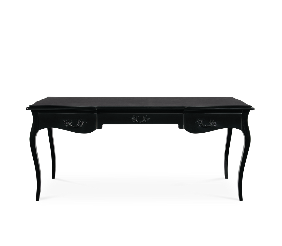 Boulevard II Gloss Black Classic Writing Desk
