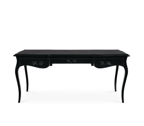 Boulevard II Gloss Black Classic Writing Desk