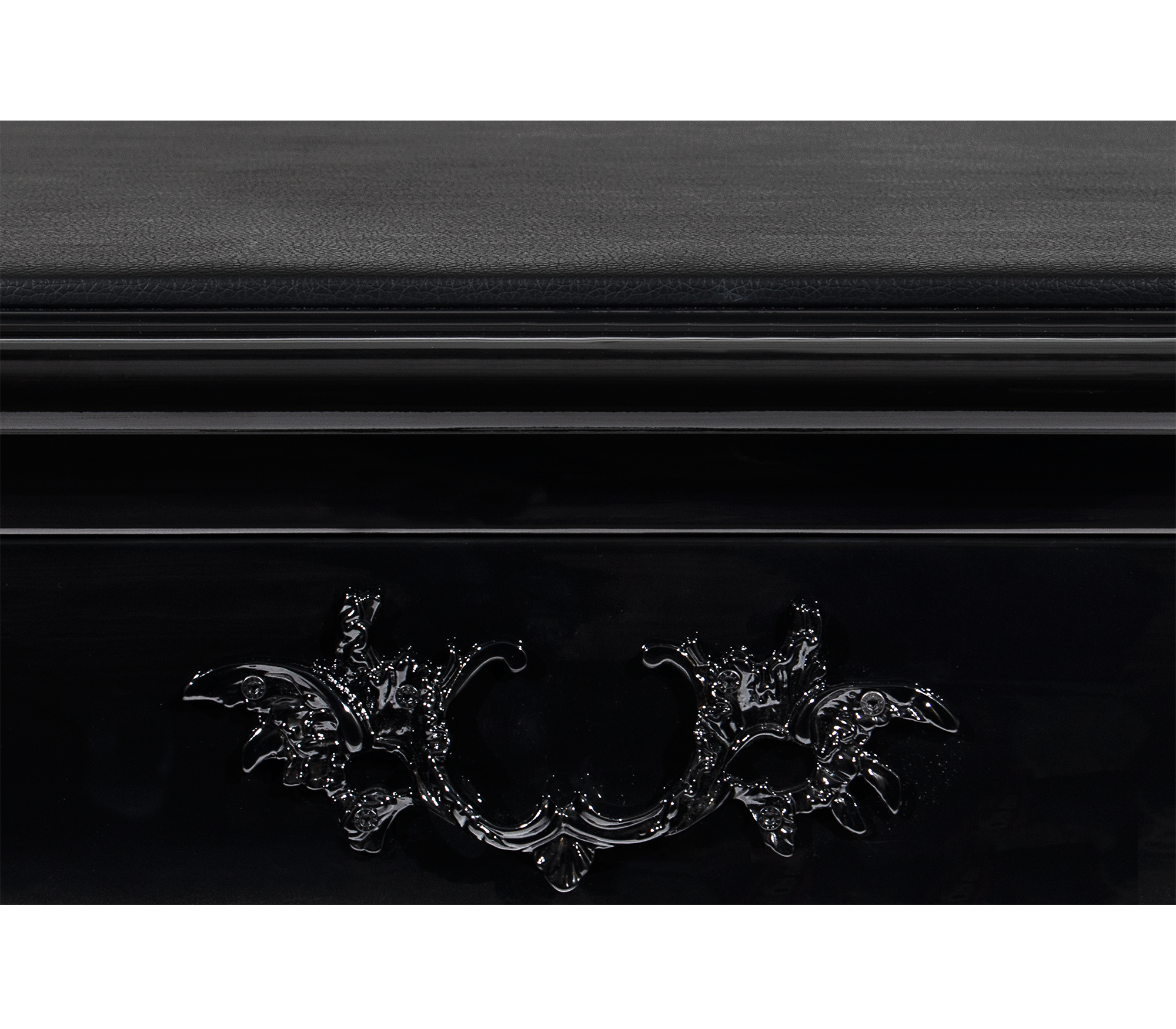 Boulevard II Gloss Black Classic Writing Desk