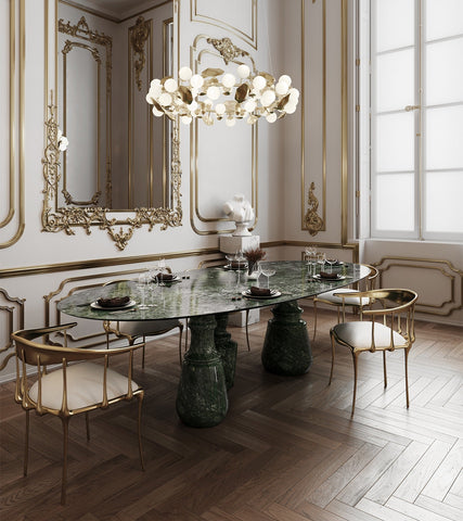 Pietra Oval XL Marble Dining Table