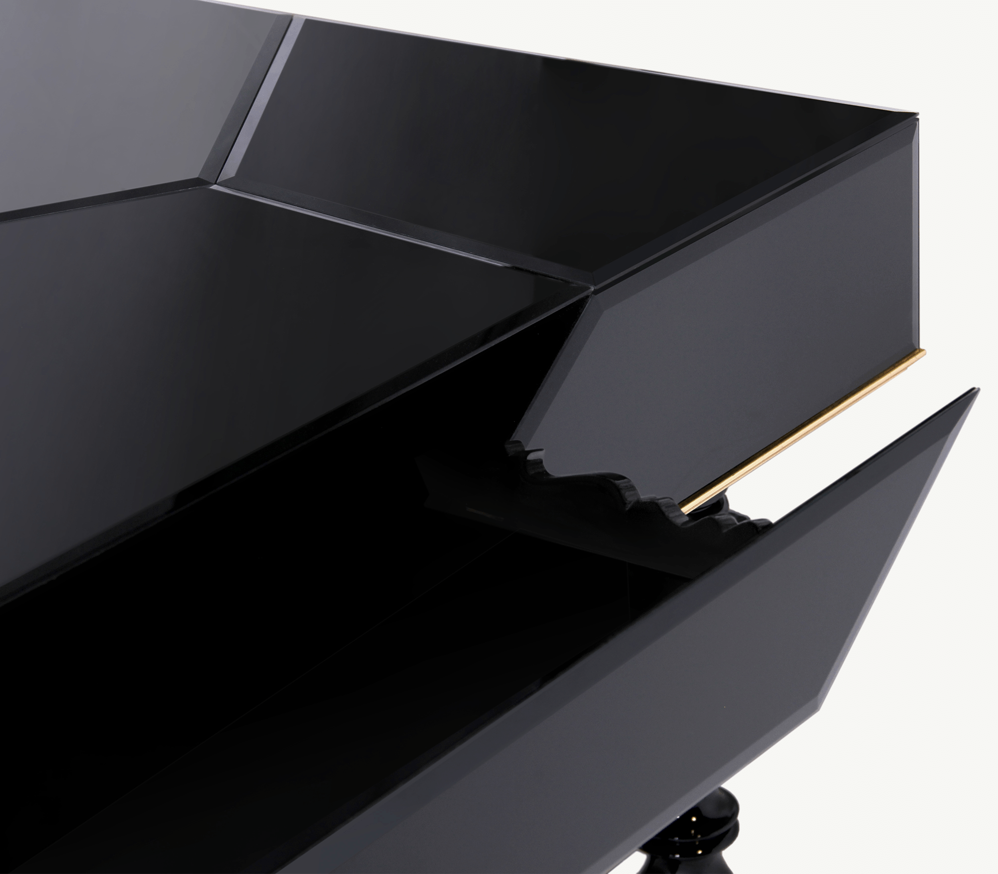 Manu Manueline Gloss Black Writing Desk
