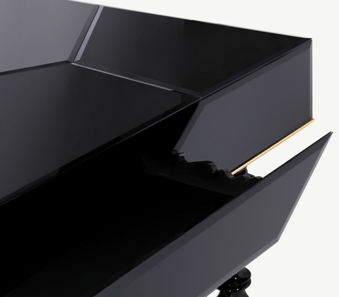 Manu Manueline Gloss Black Writing Desk