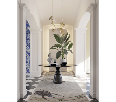Pietra Square Marble Dining Table