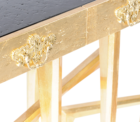 Metropolis Consoles Gilded Modern Entryways Cabinet Table